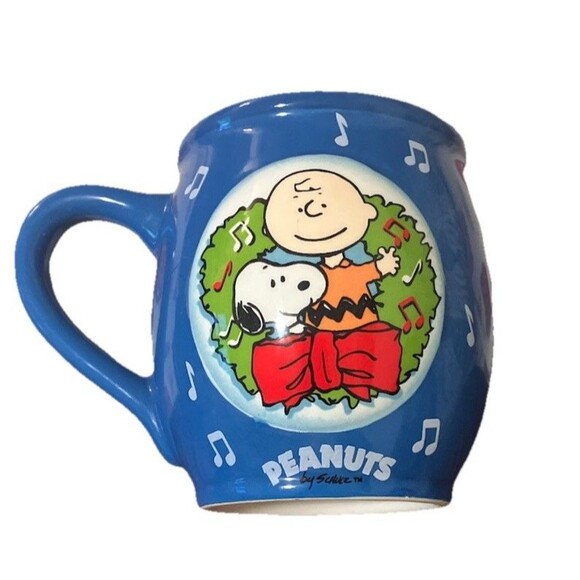 2012 Snoopy Christmas lights Doghouse Mug Peanuts Worldwide LLC 8 Oz Mug vintage - Picture 3 of 16